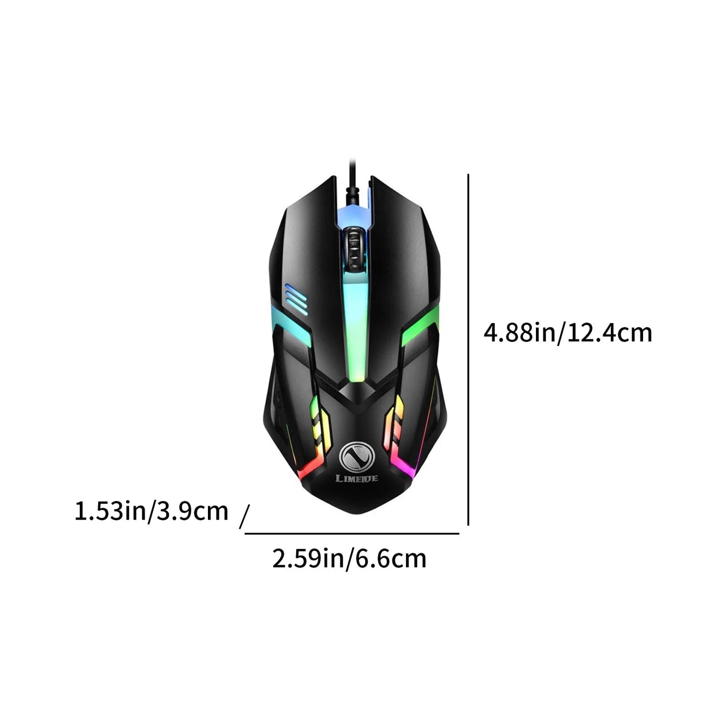 Keyboard, Luminous Keyboard and Mouse Set Hovering Keyboard Mechanical Feeling Gaming Mouse and Keyboard Colourful RGB Lights Wired Keyboard Wired Mouse, Christmas Gifts for Him/Her