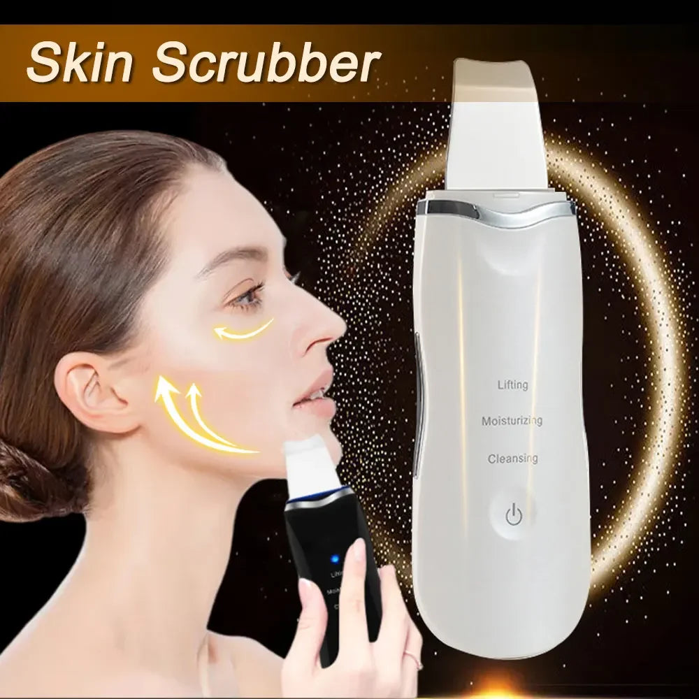Electric Skin Scrubber for Deep Cleansing and Blackhead Removal with Lifting Ion Technology