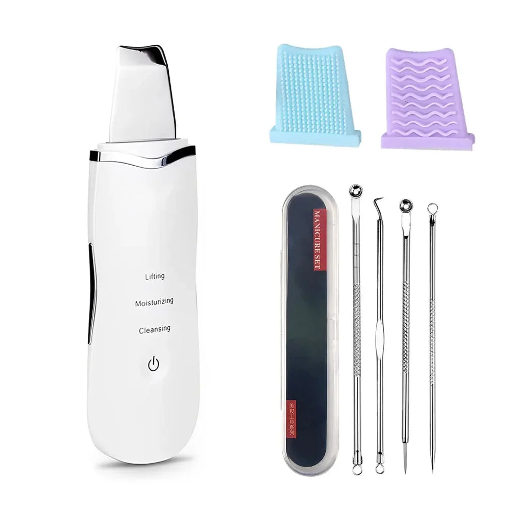Electric Skin Scrubber for Deep Cleansing and Blackhead Removal with Lifting Ion Technology