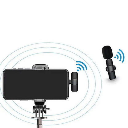 KEKAXI Wireless Microphone Wireless Lapel Microphone Portable Vid