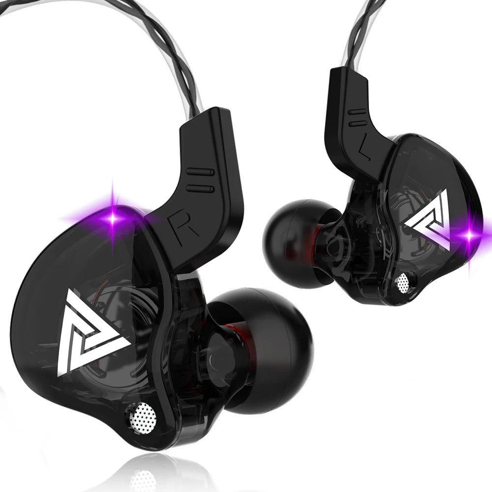 Original QKZ AK6 Copper Driver Hifi Wired Earphone Race Sport Headphone Bass Stereo Headset Music Earbuds 3.5MM in Ear with Mic