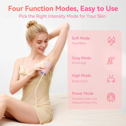 KESILY by OVUTEK Laser Hair Removal IPL for Women and Men, Sapphire Ice-Cooling, Nearly Painless and Permanent Hair Removal Device at Home Comfort