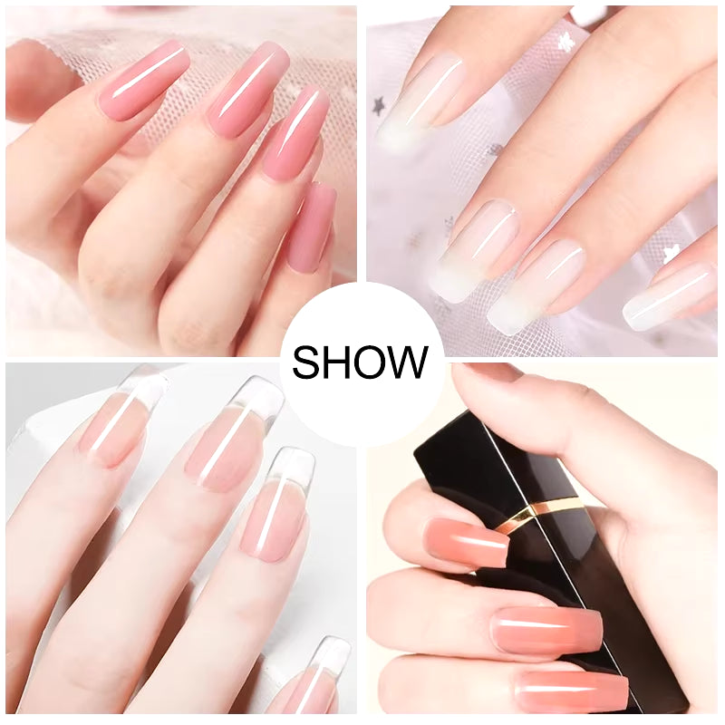 Gel Nail Polish Kit with UV Nail Lamp Electric Nail Drill Machine Soak off Gel Nail Kit Base&Top Coat Gel Polish Nail Tool Set