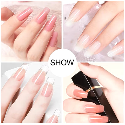 Gel Nail Polish Kit with UV Nail Lamp Electric Nail Drill Machine Soak off Gel Nail Kit Base&Top Coat Gel Polish Nail Tool Set