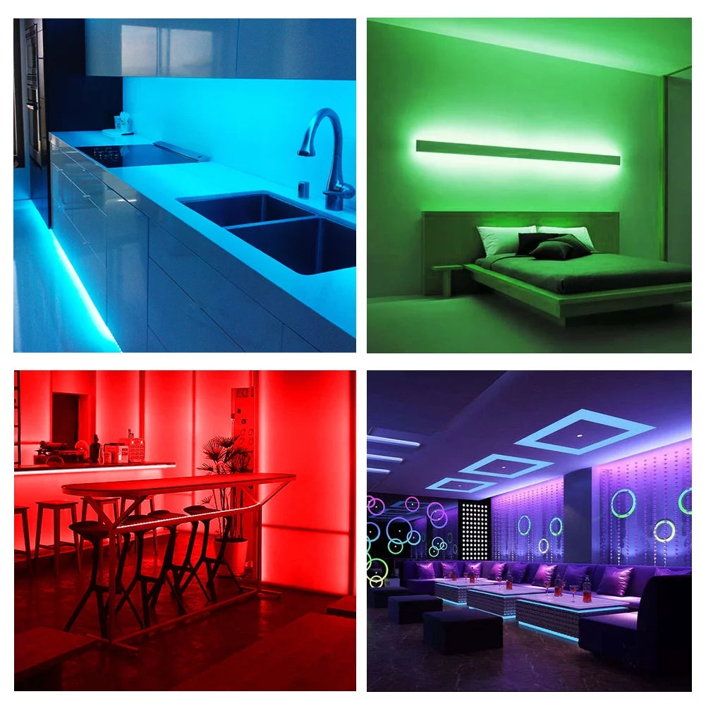 50FT LED Strip Lights, Music Sync 5050 RGB Color Changing LED Lights Strip with Phone Bluet