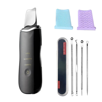 Electric Skin Scrubber for Deep Cleansing and Blackhead Removal with Lifting Ion Technology