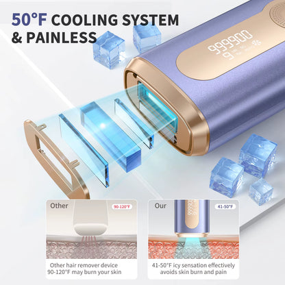 990000 Flash Laser Epilator IPL Hair Removal for Men and Women Body Bikini Facial Permanant Painless IPL Hair Remover Machine