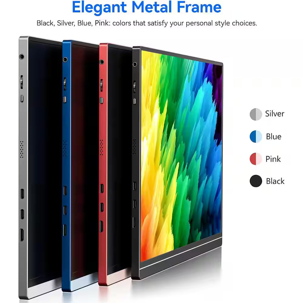 Portable Monitor, 1920 * 1200P IPS Laptop Monitor with USB-C, Freesync HDMI Gaming Monitor