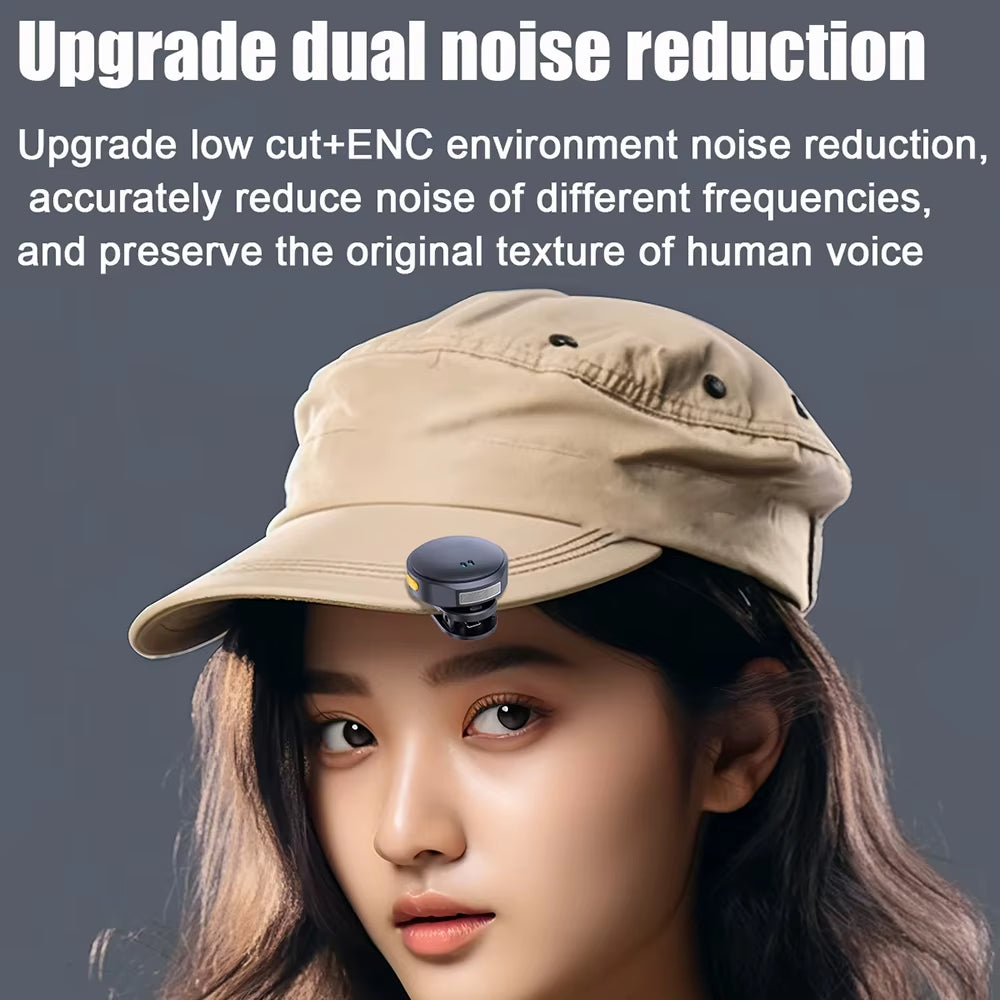 Lavalier Microphone 2.4Ghz Wireless Microphone Magnetic Suction Microphone with Charging Case for Video Recording Plug and Play