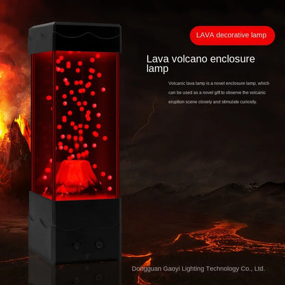 LED Lava Volcano Light Home Decoration Night Light Creative Children'S Toys Desktop Decoration Lamp Boys Andgirls DIY Gift